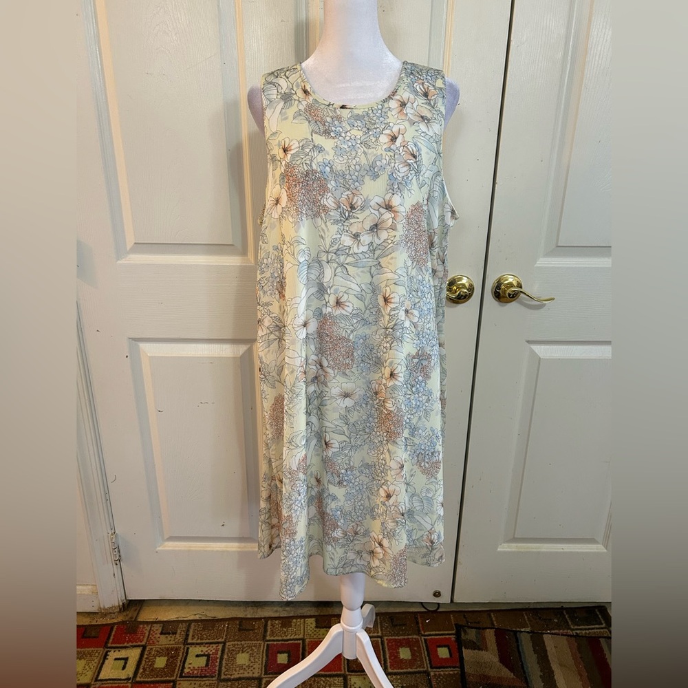 Tommy Hilfiger pastel floral trapeze dress, size 14